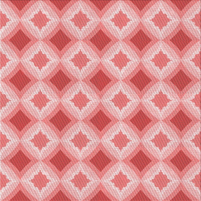 Round Machine Washable Transitional Pastel Pink Rug, wshpat2063rd
