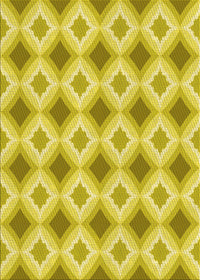 Machine Washable Transitional Yellow Rug, wshpat2063yw