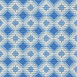 Square Patterned Light Blue Novelty Rug, pat2063