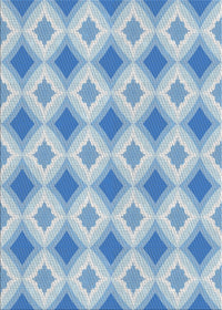 Machine Washable Transitional Light Day Blue Rug, wshpat2063