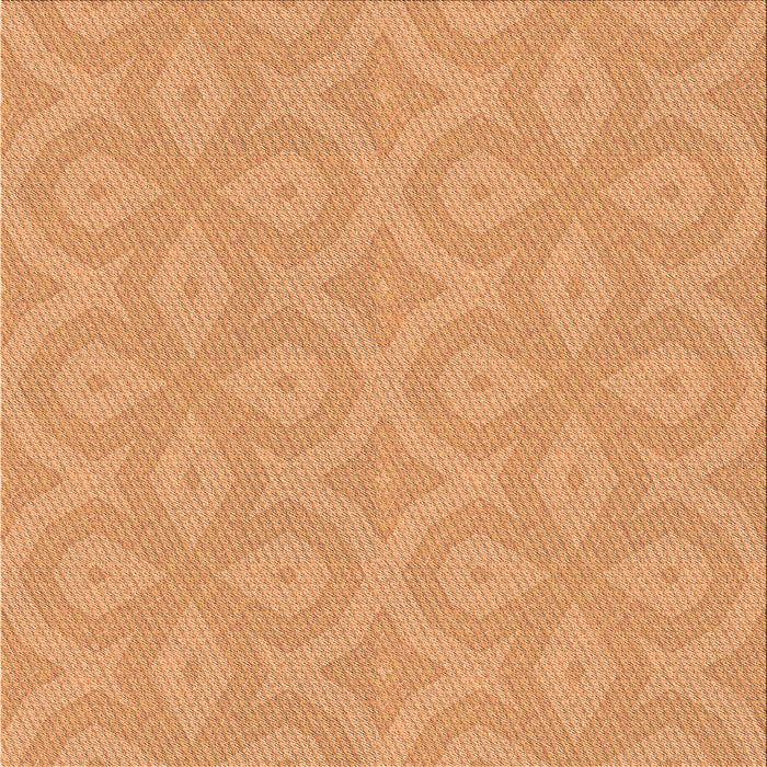 Round Patterned Neon Orange Rug, pat2064org