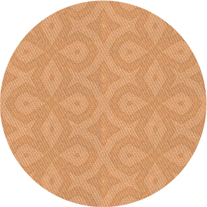 Square Machine Washable Transitional Neon Orange Rug in a Living Room, wshpat2064org