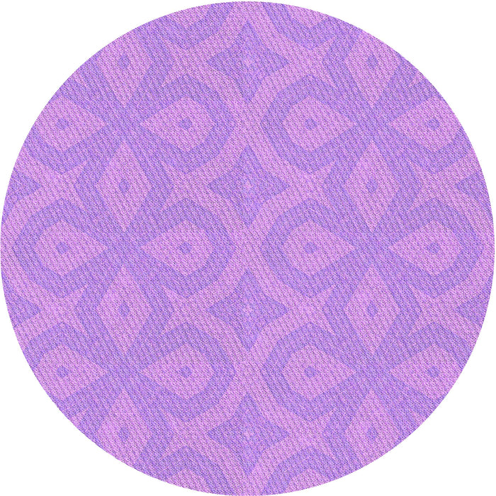 Square Patterned Violet Purple Rug, pat2064pur