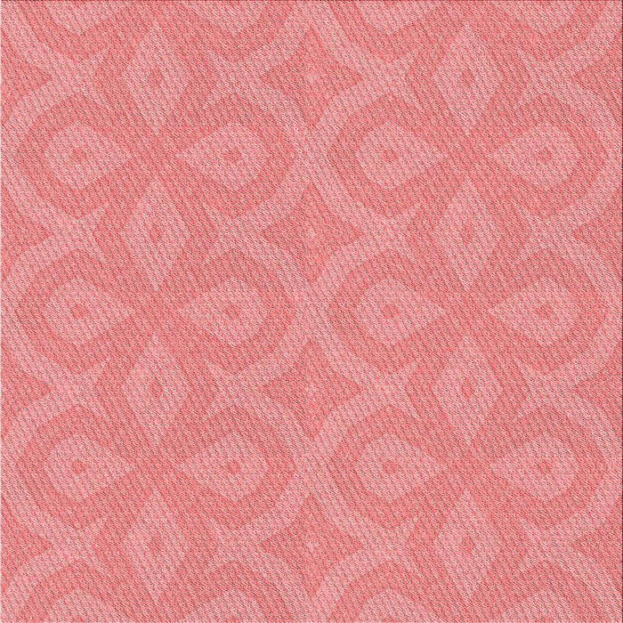 Round Machine Washable Transitional Light Coral Pink Rug, wshpat2064rd