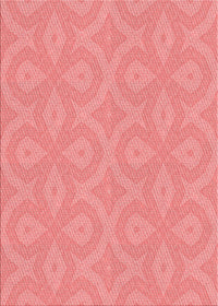 Machine Washable Transitional Light Coral Pink Rug, wshpat2064rd