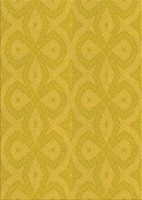 Machine Washable Transitional Yellow Rug, wshpat2064yw