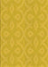 Machine Washable Transitional Yellow Rug, wshpat2064yw