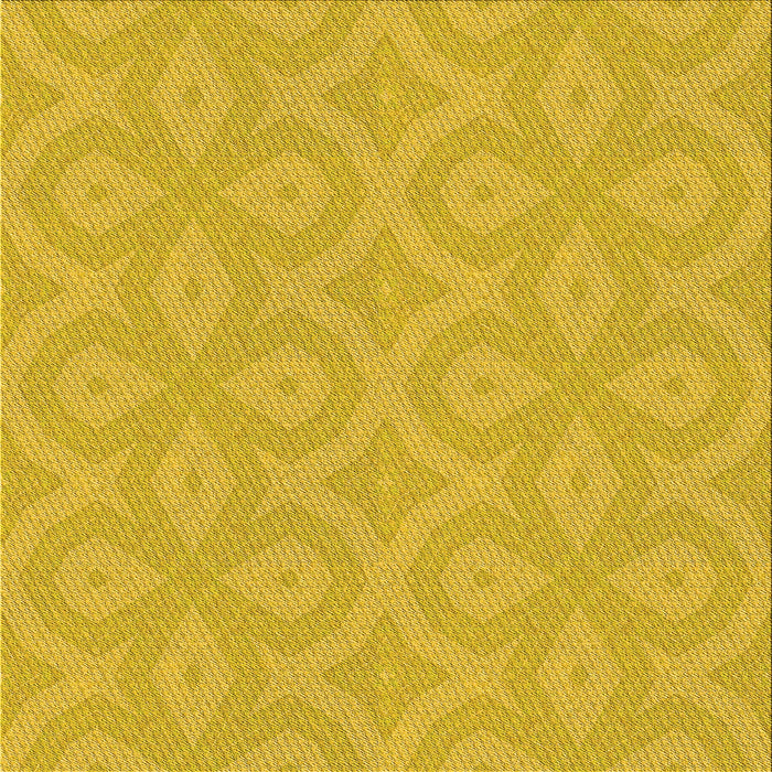Round Machine Washable Transitional Yellow Rug, wshpat2064yw