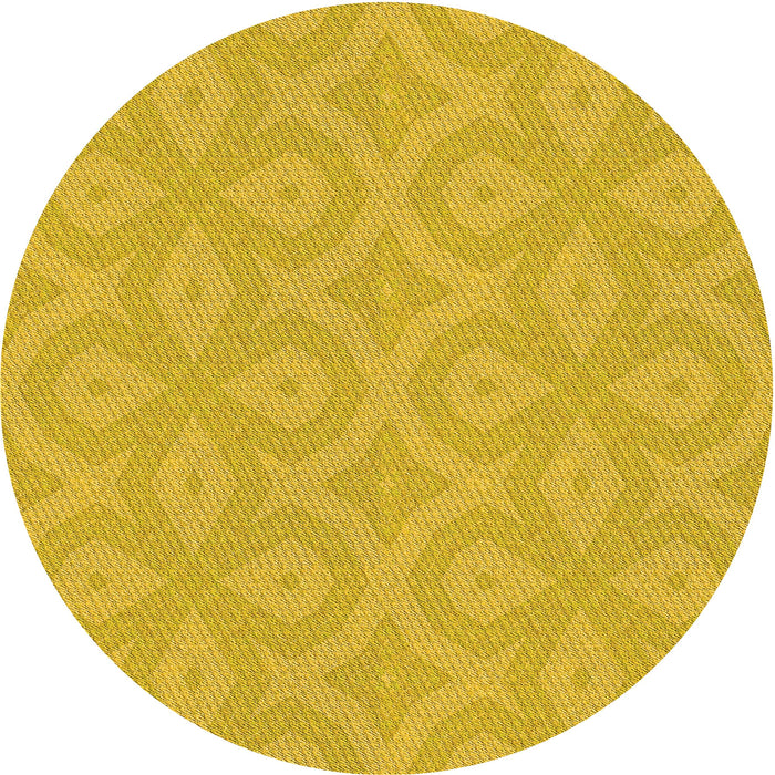 Square Machine Washable Transitional Yellow Rug in a Living Room, wshpat2064yw
