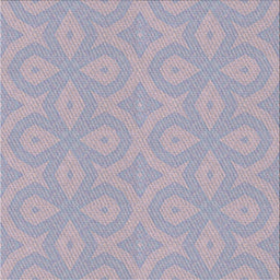 Square Patterned French Lilac Purple Novelty Rug, pat2064
