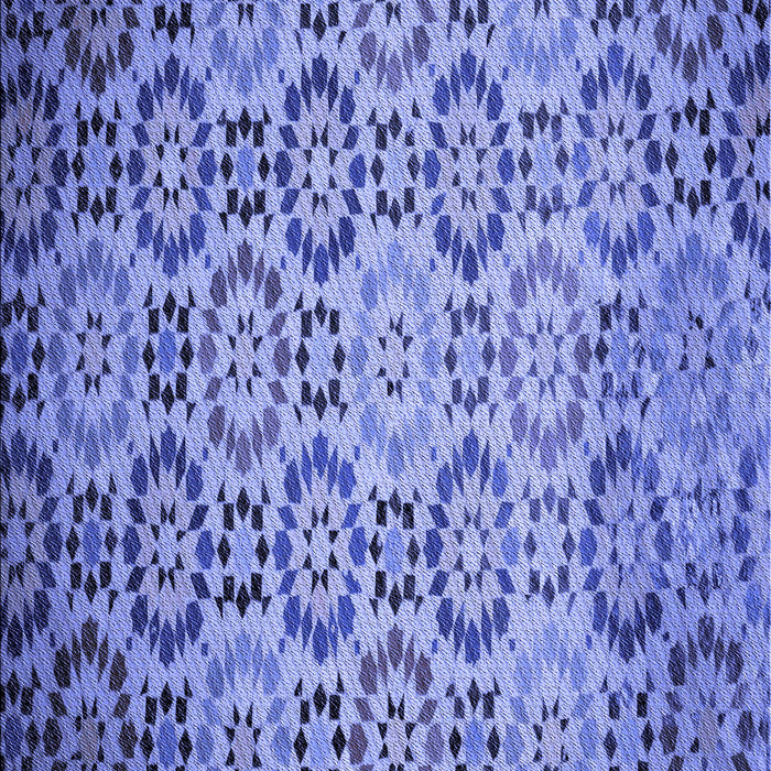 Patterned Denim Blue Rug, pat2065blu