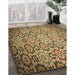 Machine Washable Transitional Red Brown Rug in a Family Room, wshpat2065brn