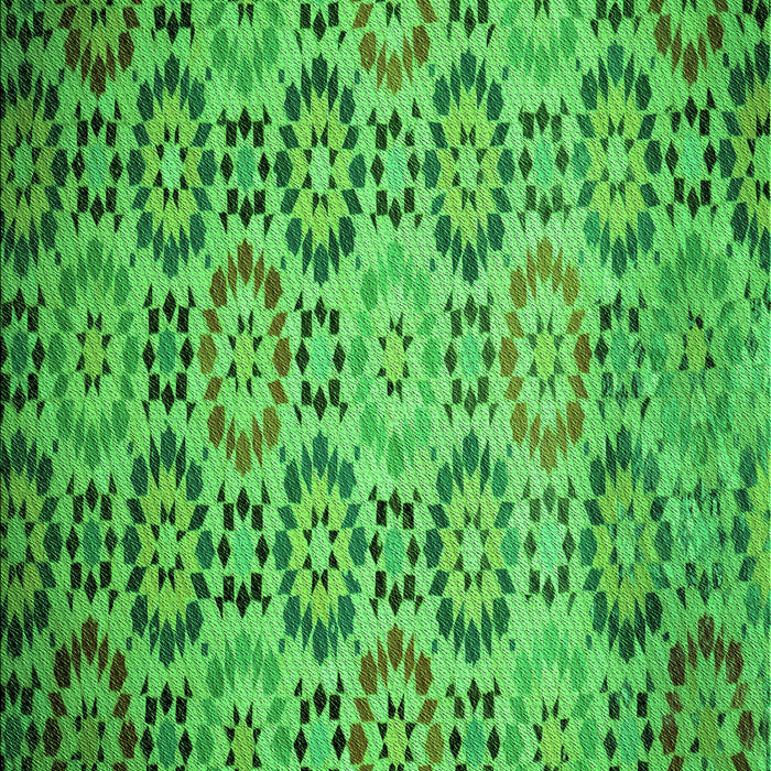 Patterned Green Rug, pat2065grn