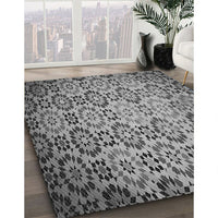 Patterned Dark Gray Rug, pat2065gry