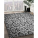 Patterned Dark Gray Rug in Family Room, pat2065gry