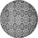 Square Patterned Dark Gray Rug, pat2065gry