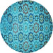 Square Machine Washable Transitional Teal Green Rug in a Living Room, wshpat2065lblu