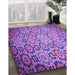 Machine Washable Transitional Purple Rug in a Family Room, wshpat2065pur