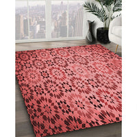 Patterned Red Rug, pat2065rd