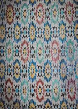 Patterned Black Novelty Rug, pat2065