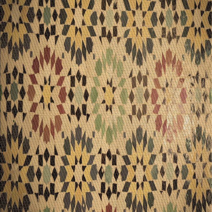 Patterned Golden Gold Rug, pat2066brn