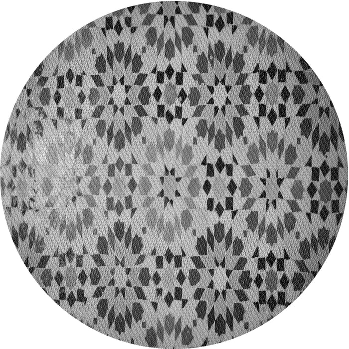 Square Machine Washable Transitional Dark Gray Rug in a Living Room, wshpat2066gry