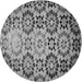 Square Machine Washable Transitional Dark Gray Rug in a Living Room, wshpat2066gry