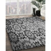 Patterned Dark Gray Rug in Family Room, pat2066gry