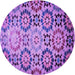 Square Patterned Purple Rug, pat2066pur