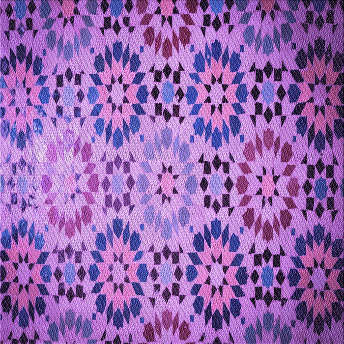 Round Patterned Purple Rug, pat2066pur