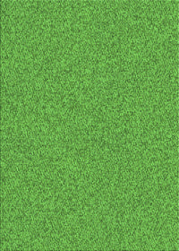 Machine Washable Transitional Dark Lime Green Rug, wshpat2067grn