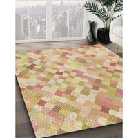 Patterned Bronze Brown Rug, pat2068brn