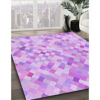 Patterned Purple Rug, pat2068pur