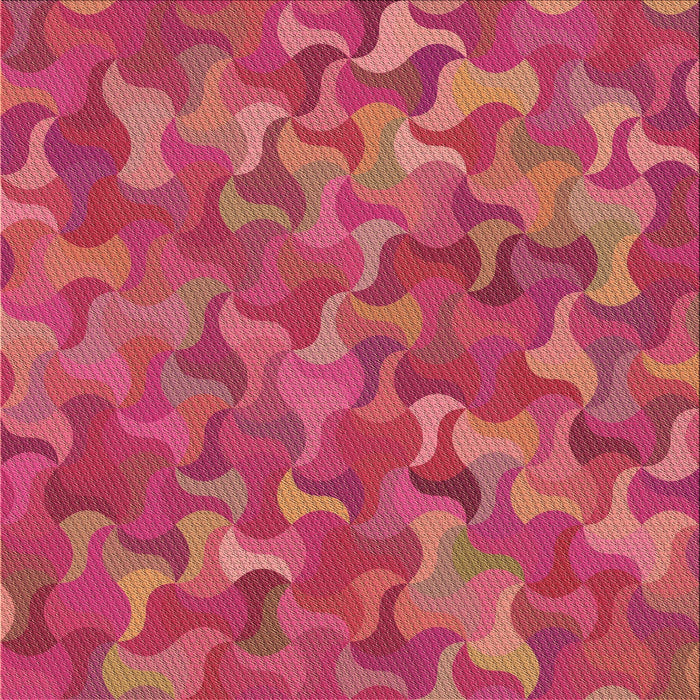 Round Machine Washable Transitional Red Rug, wshpat2069brn