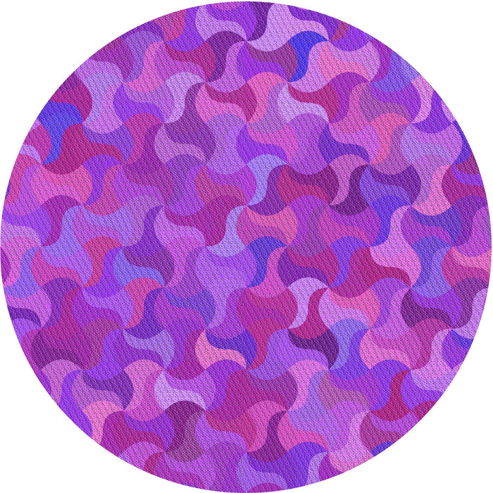 Square Patterned Fuchsia Magenta Purple Rug, pat2069pur