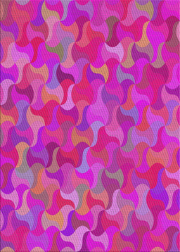 Patterned Deep Pink Modern Rug, pat2069