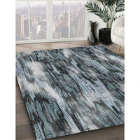 Patterned Blue Novelty Rug, pat206