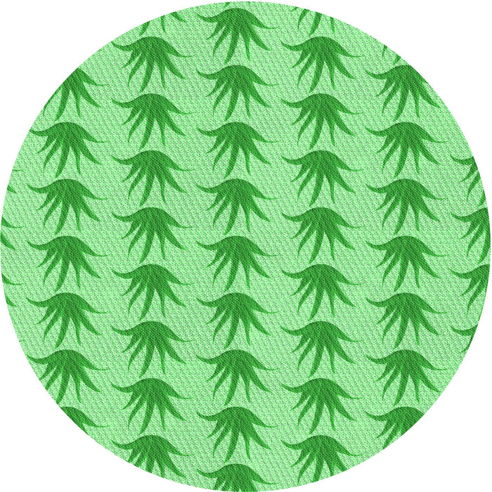 Square Patterned Jade Green Rug, pat207grn