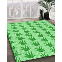 Patterned Jade Green Rug, pat207grn