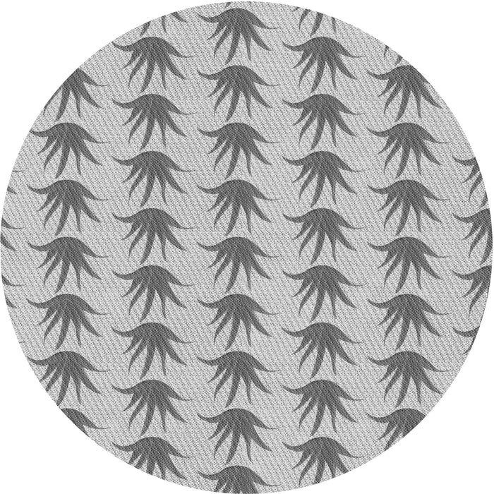 Square Machine Washable Transitional Gray Rug in a Living Room, wshpat207gry