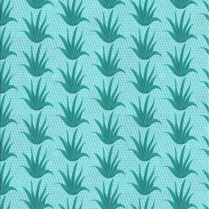 Patterned Dark Turquoise Green Rug, pat207lblu