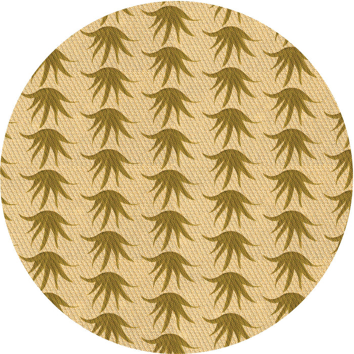 Square Machine Washable Transitional Cinnamon Brown Rug in a Living Room, wshpat207org