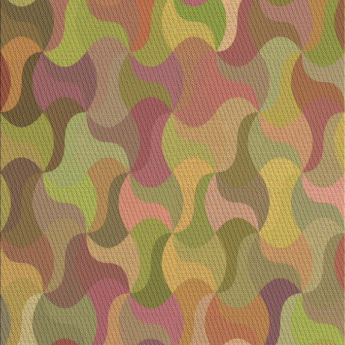 Patterned Red Rug, pat2070brn