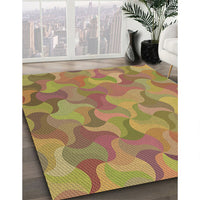 Patterned Red Rug, pat2070brn