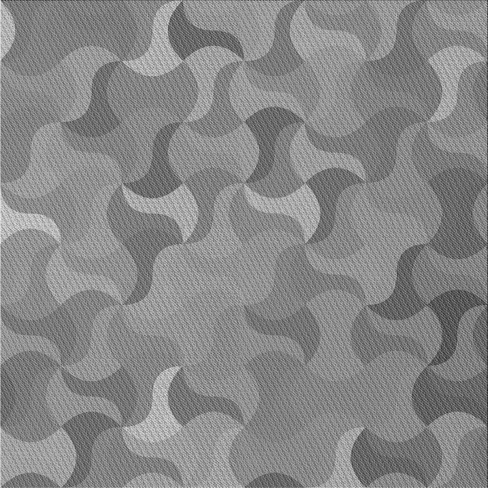 Round Machine Washable Transitional Smokey Gray Rug, wshpat2070gry