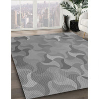 Patterned Smokey Gray Rug, pat2070gry