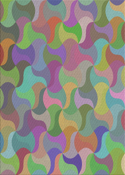 Machine Washable Transitional Purple Rug, wshpat2070