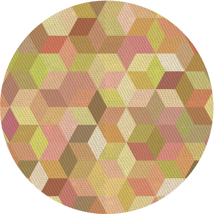 Square Machine Washable Transitional Chrome Gold Yellow Rug in a Living Room, wshpat2071brn