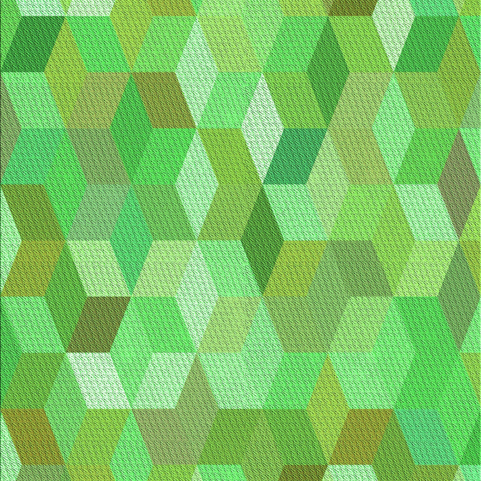 Patterned Emerald Green Rug, pat2071grn