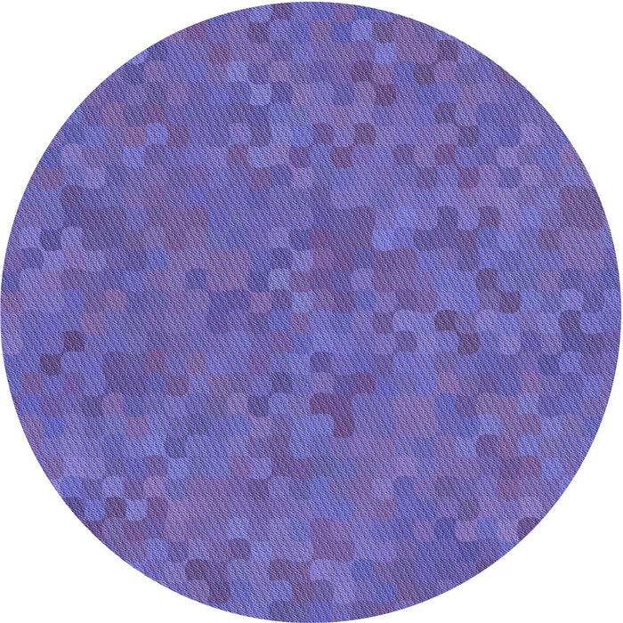 Square Machine Washable Transitional Amethyst Purple Rug in a Living Room, wshpat2072blu
